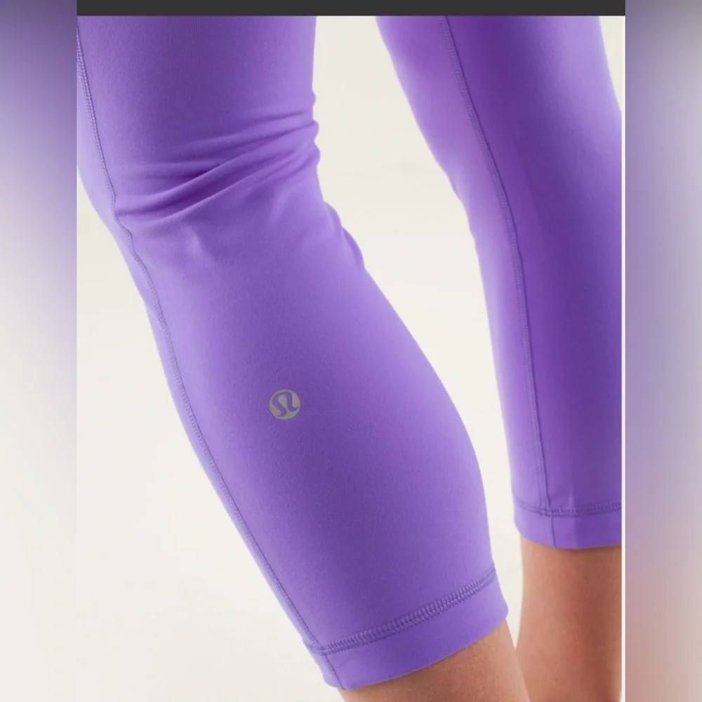 Lululemon “Will Crop” Leggings in Power Purple 🆕🔖 - Picture 4 of 10